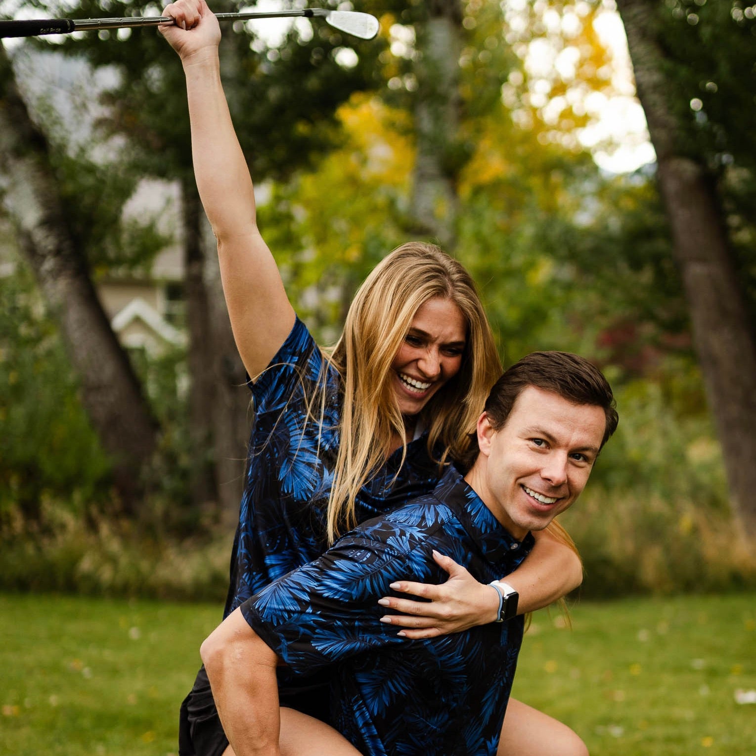 Blue Golf Shirts - Yatta Golf