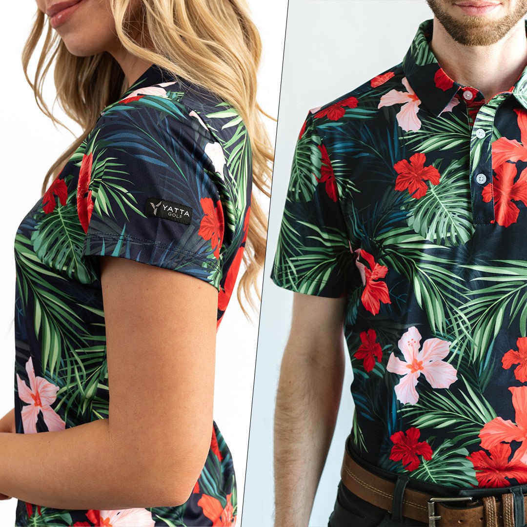 Mens Flamingo Golf Shirt - Just Beachy. Only $39.95. – Yatta Golf