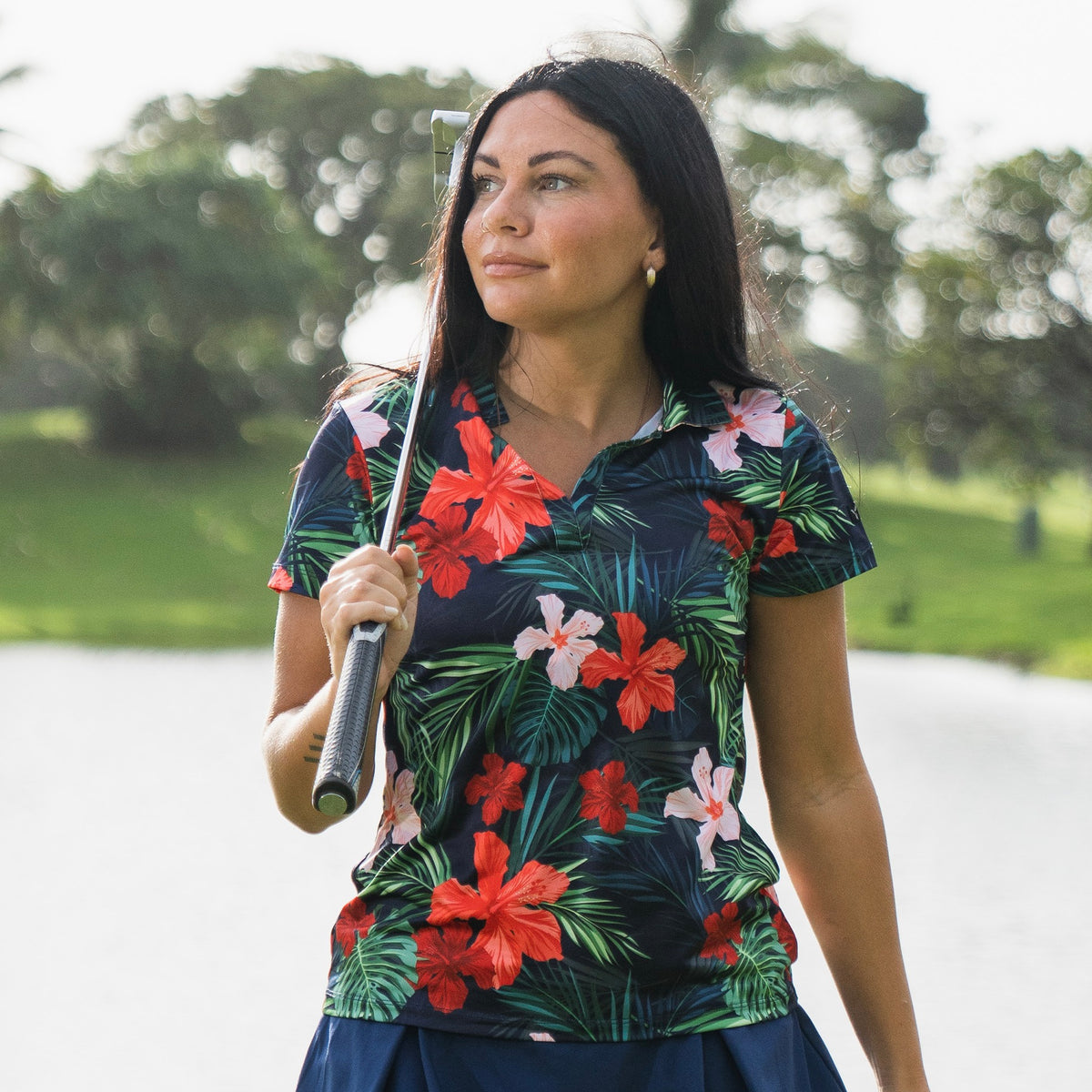 Ladies tropical golf shirts Clearance