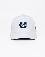 White USU Hat - Yatta Golf
