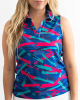 8-Track Women's Sleeveless Golf Polo