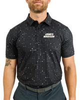 JMU Black Glitter Polo
