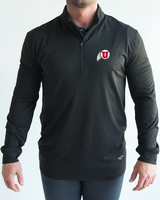 U of U Black Quarter Zip
