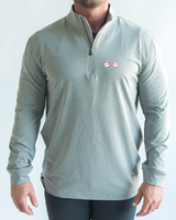 U of U Gray Quarter Zip