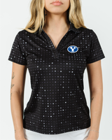 BYU Black Glitter Women's Polo