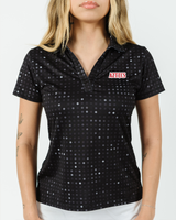 SDSU Black Glitter Women's Polo