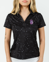 JMU Black Glitter Women's Polo