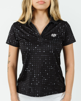 UNM Black Glitter Women's Polo
