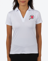 U of U White Women's Polo