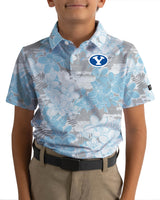 BYU Tropical Mist Youth Golf Polo