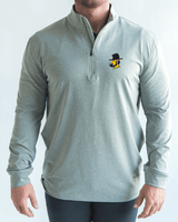 ASU Light Grey Quarter Zip - Yatta Golf