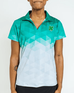 Augusta Fade Women's Golf Polo. CLOVER EDITION. - Yatta Golf