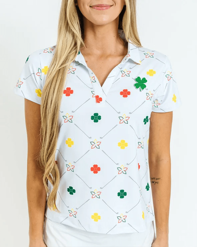 Augusta Prestige Women's Golf Polo. CLOVER EDITION. - Yatta Golf