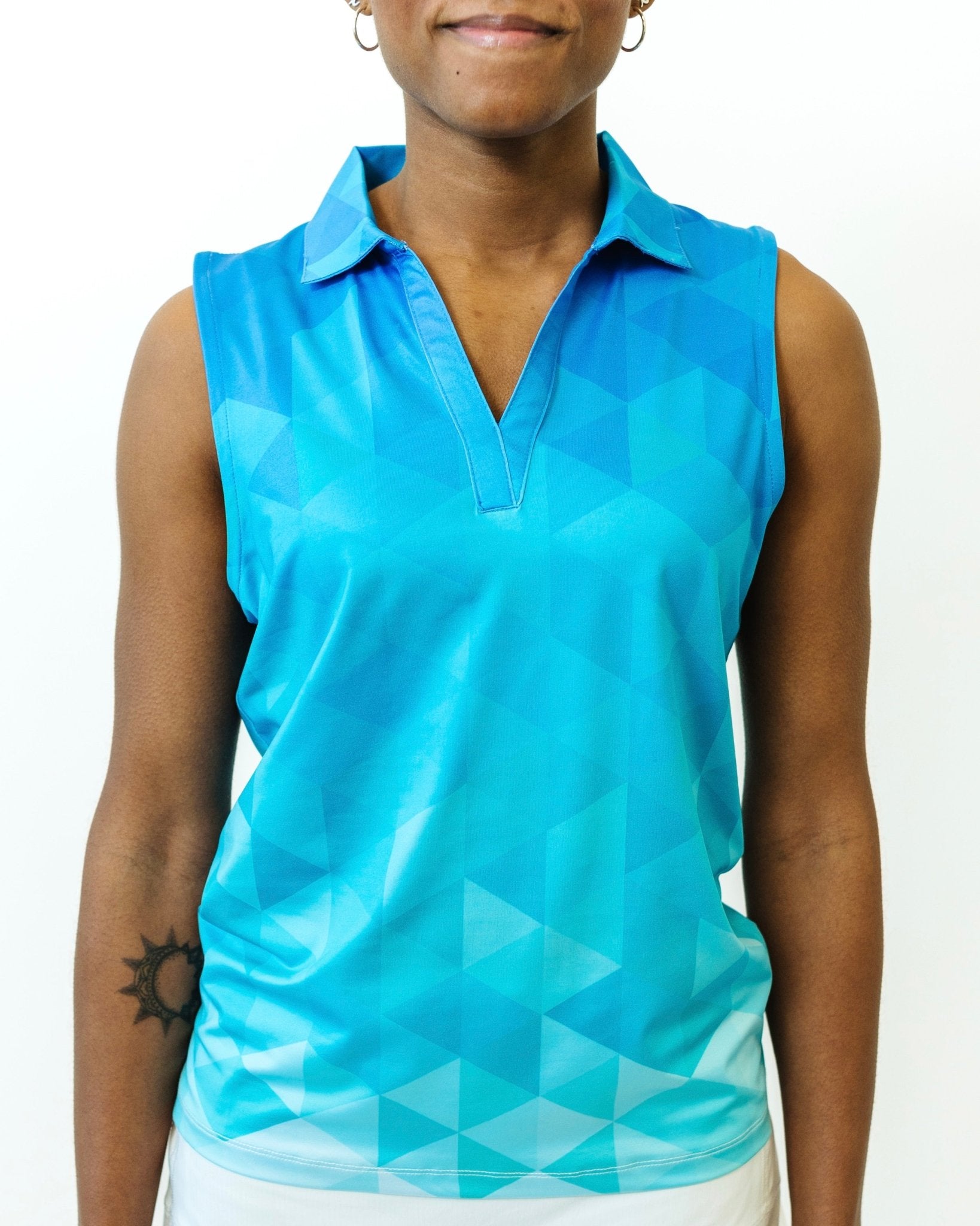 Baby Fade Women's Sleeveless Golf Polo - Yatta Golf