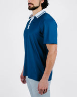 Belmont Blue Golf Polo - Yatta Golf