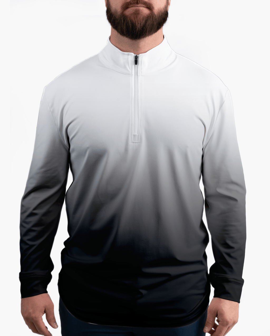 Black Birdie Quarter Zip - Men's - Yatta Golf