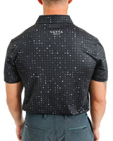 Black Glitter Golf Polo - Yatta Golf