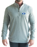 BYU Grey Quarter Zip - Yatta Golf