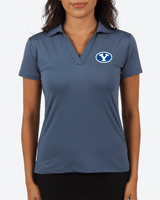 BYU Navy Women's Polo - Yatta Golf