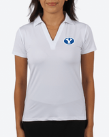 BYU White Women's Polo - Yatta Golf
