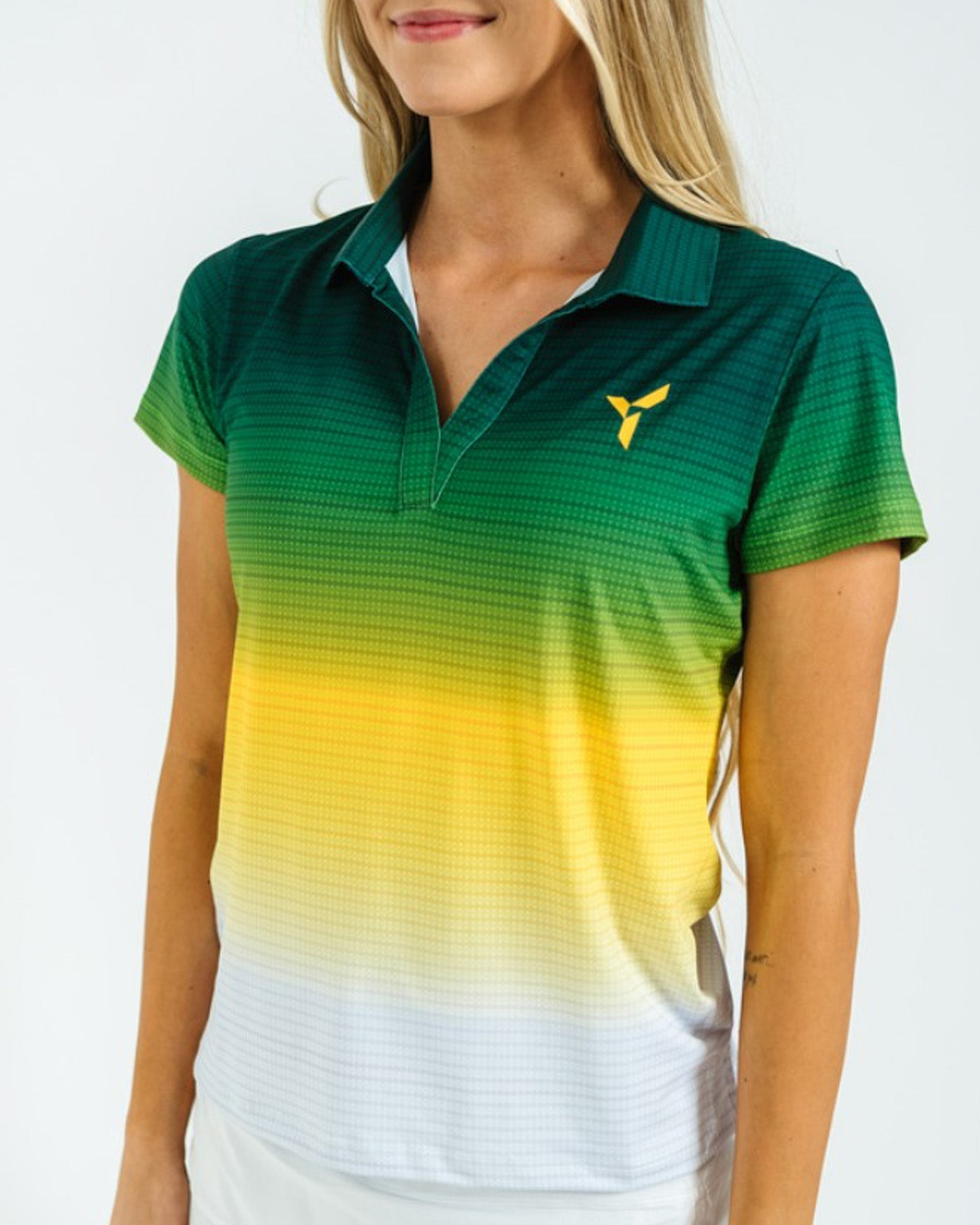 Chromafade Golf Polo. Women's. LIMITED EDITION. - Yatta Golf