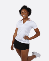 Classy Pink Women's Golf Polo - Yatta Golf
