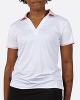 Classy Pink Women's Golf Polo - Yatta Golf