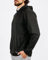 Daybreak Performance Hoodie - Black - Yatta Golf