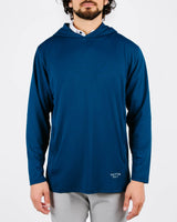 Daybreak Performance Hoodie - Navy - Yatta Golf