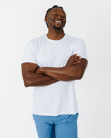 Enjoy Life White Performance T-Shirt - Yatta Golf