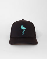 Flamingo Golf Hat - Black - Yatta Golf
