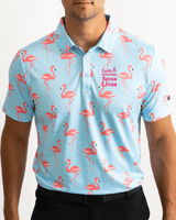 Flamingo Partee Polo Cancer Awareness Edition - Yatta Golf