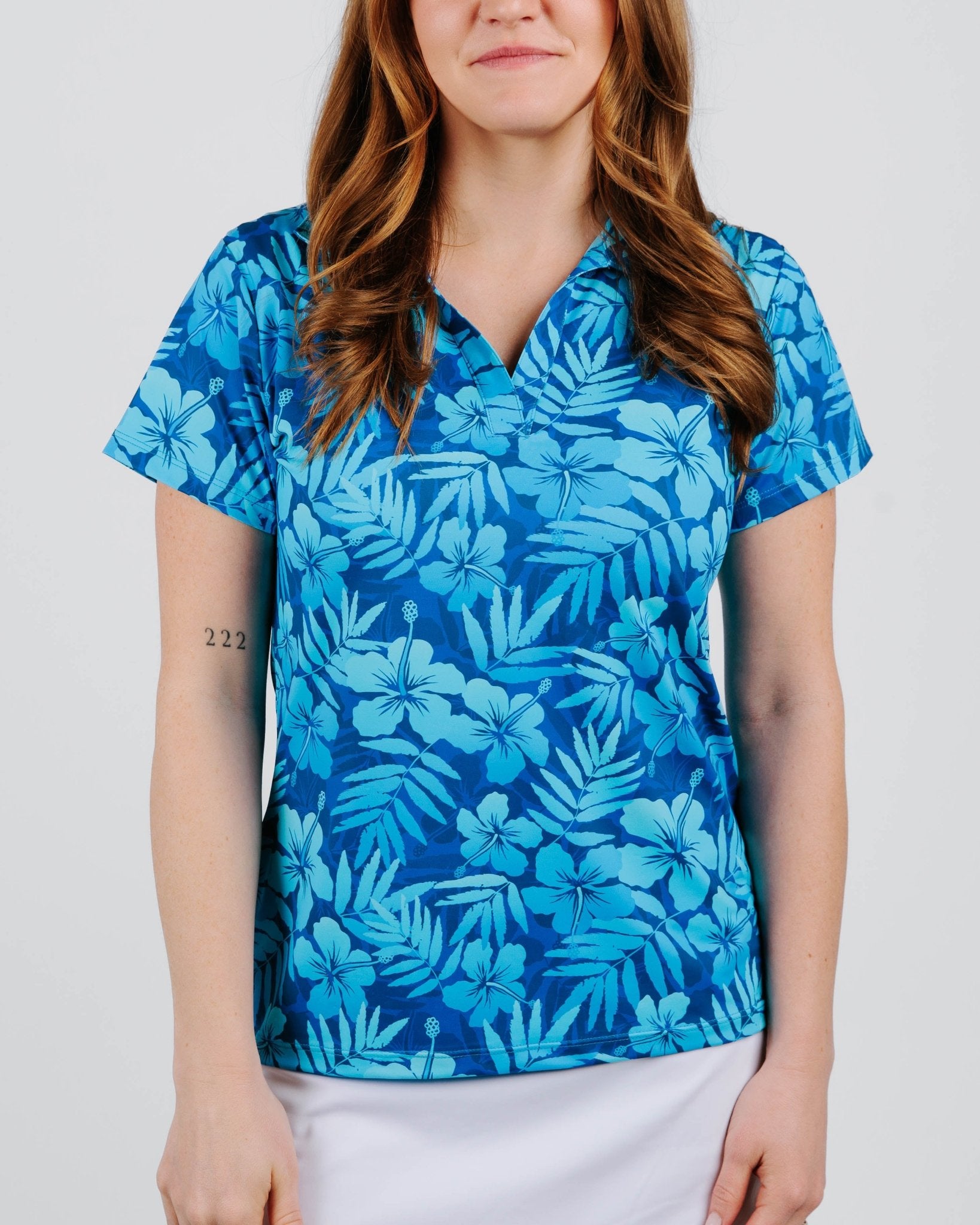 Floral Surf Women's Golf Polo - Yatta Golf