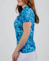 Floral Surf Women's Golf Polo - Yatta Golf