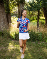 Freedom Track Women's Golf Polo - Yatta Golf