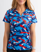 Freedom Track Women's Golf Polo - Yatta Golf