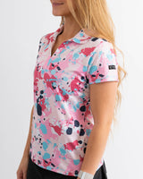 Graffiti Glamour Women's Golf Polo - Yatta Golf