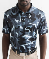 Graphite Glitch Golf Polo