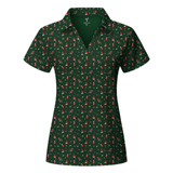 Green Santa Swing Women's Golf Polo | Pre-Order - Yatta Golf