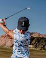 Hala Kahiki Golf Hat - Black - Yatta Golf