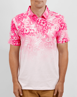 Hibiscus Fade Polo Cancer Awareness Edition - Yatta Golf