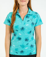 Island Livin Women's Golf Polo - Yatta Golf