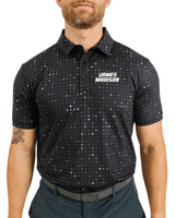 JMU Black Glitter Polo - Yatta Golf