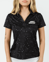 JMU Black Glitter Women's Polo - Yatta Golf