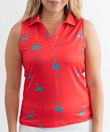 Just Beachy Women's Sleeveless Golf Polo