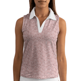 Lansing Rose Women's Sleeveless Golf Polo - Yatta Golf