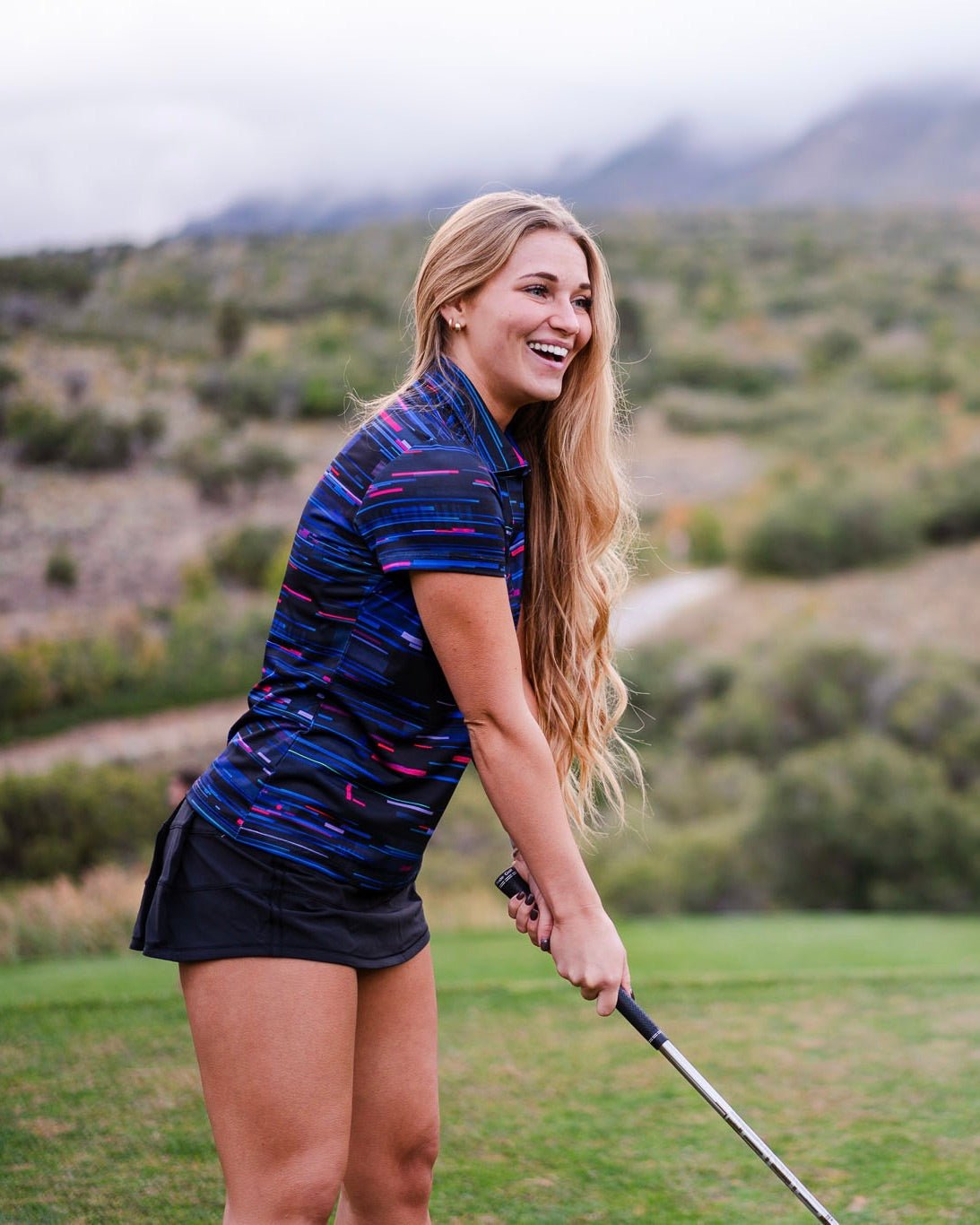 Light Wave Women's Golf Polo - Yatta Golf