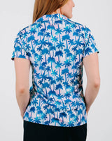 Lit Sunset Women's Golf Polo - Yatta Golf