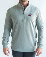 LU Light Gray Quarter Zip - Yatta Golf
