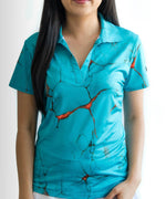 Marble Waves Women's Golf Polo